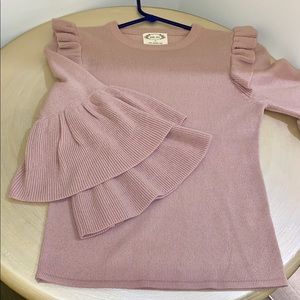 Joyfolie Mia Joy Amelie Sweater in Blush-Size 12